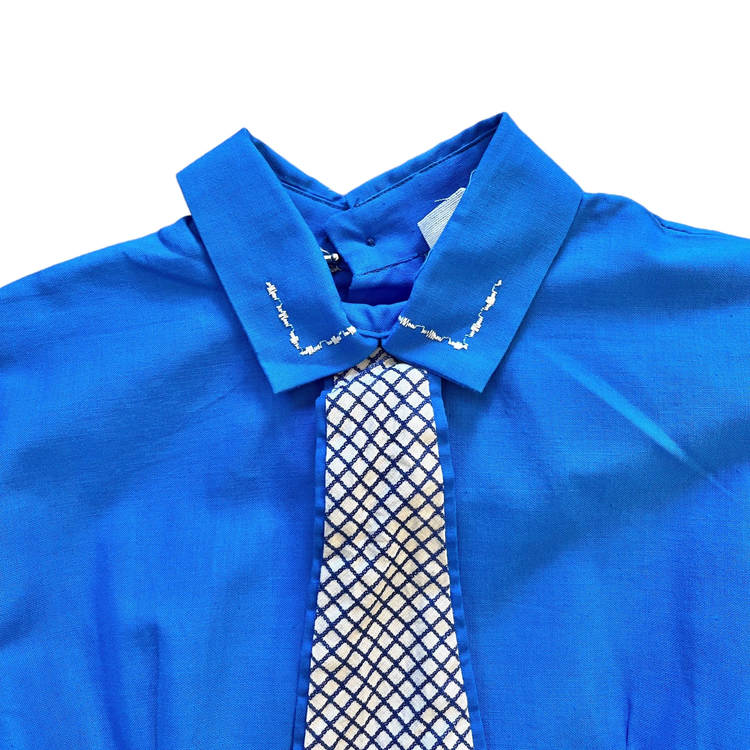 1960's Blue Dress/ Blouse / 5-6Y