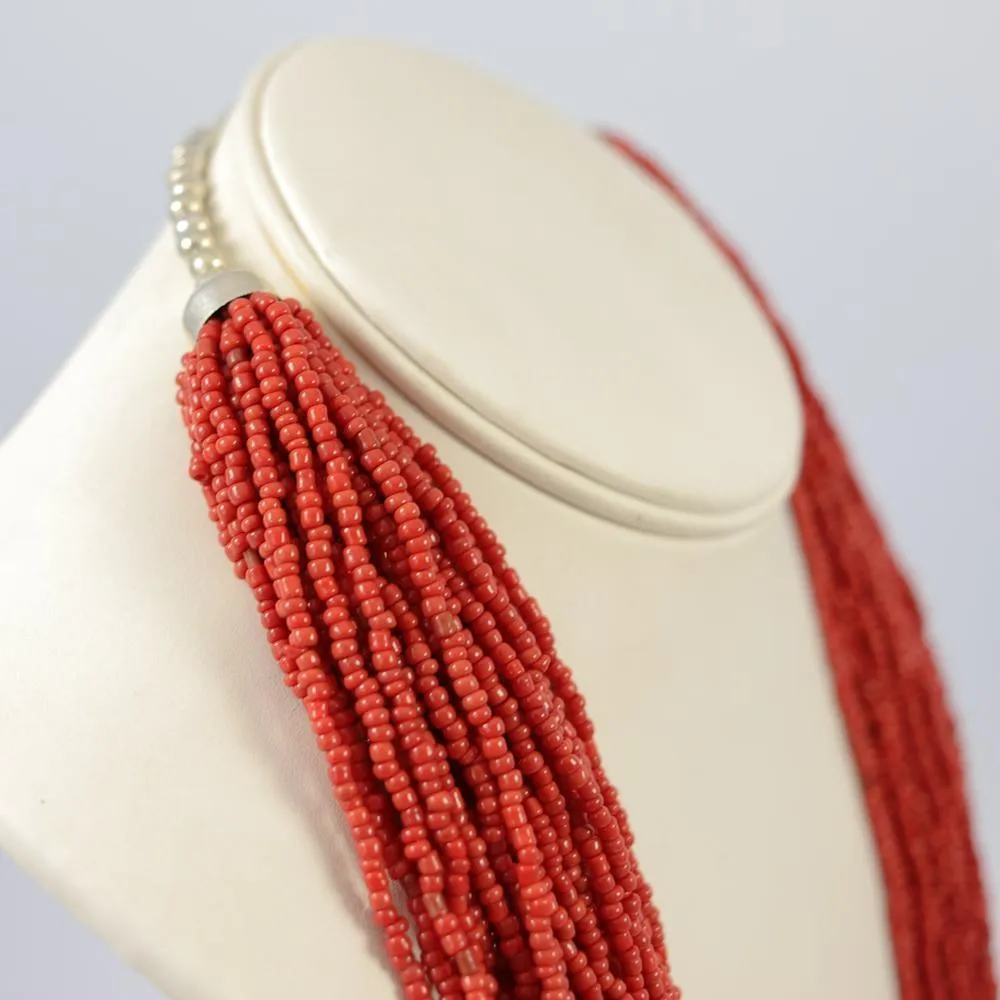1970s Glass Bead Necklace