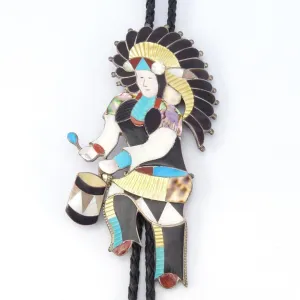 1970s Inlay Bola Tie