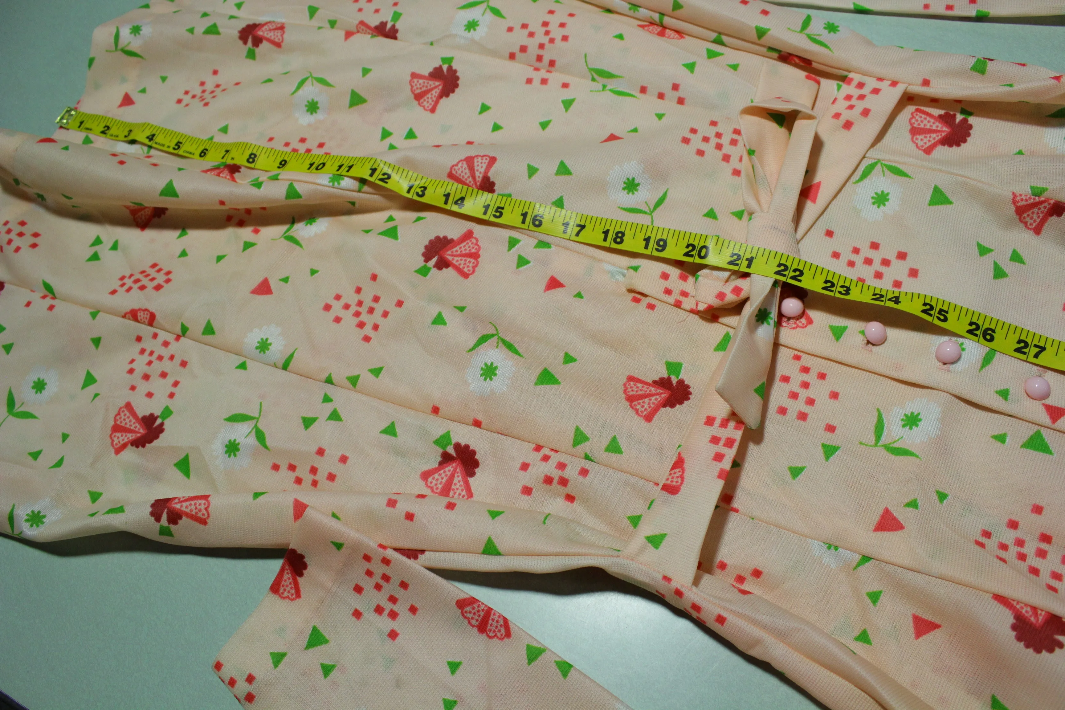 1970s Montgomery Ward Strawberry Vintage Dress
