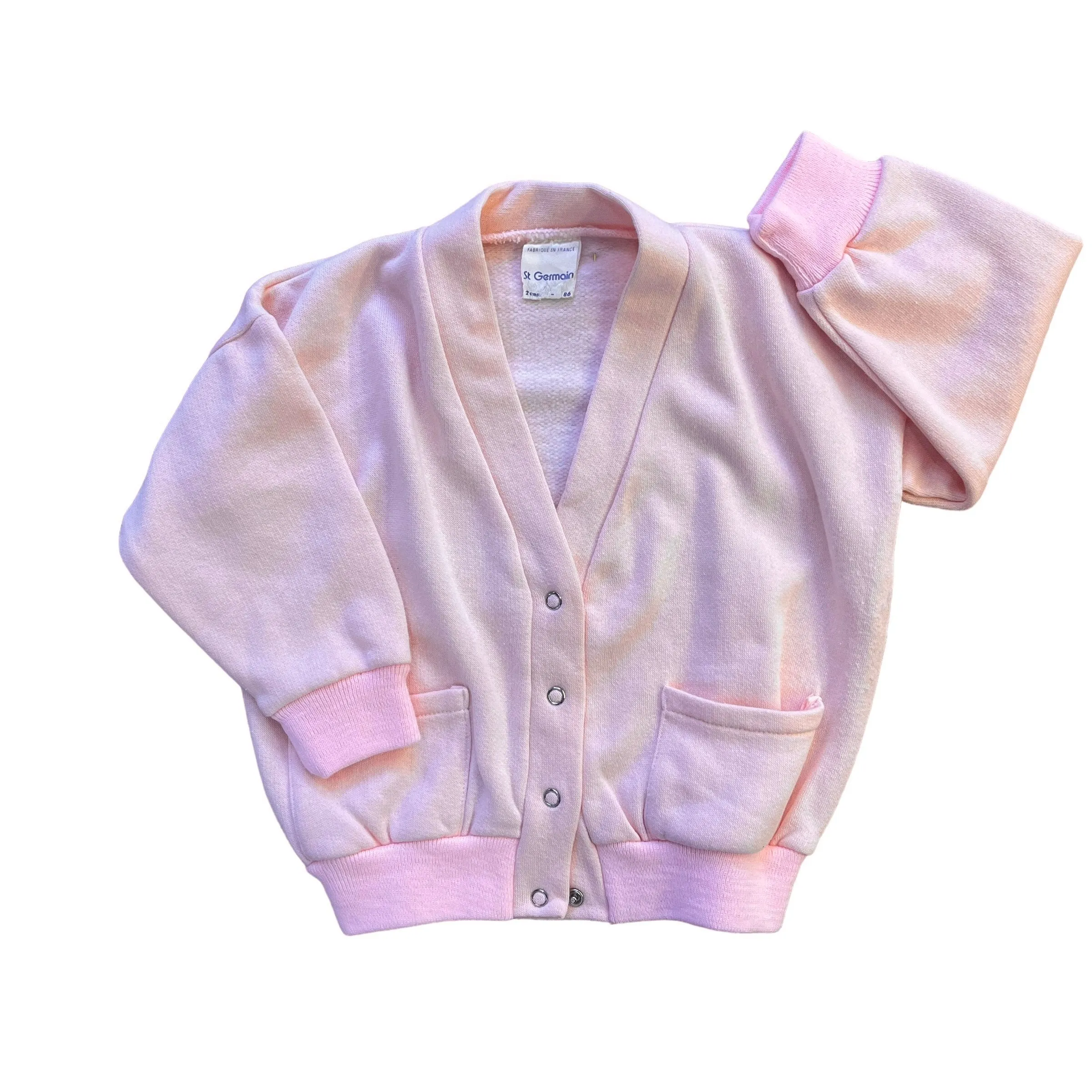 1980s  Pink Cardigan 18-24 Months