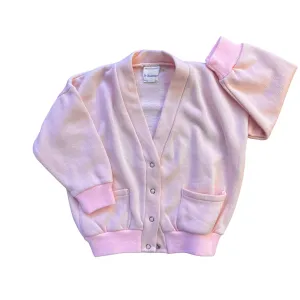 1980s  Pink Cardigan 18-24 Months
