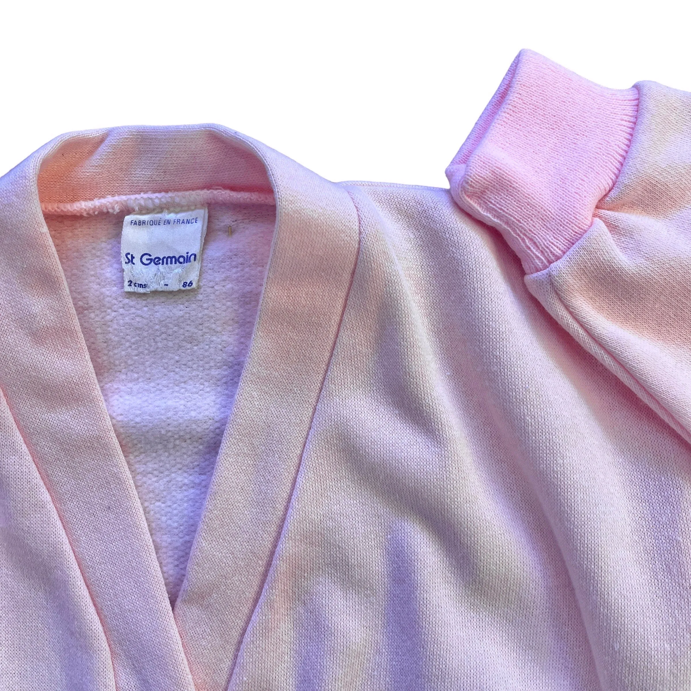 1980s  Pink Cardigan 18-24 Months