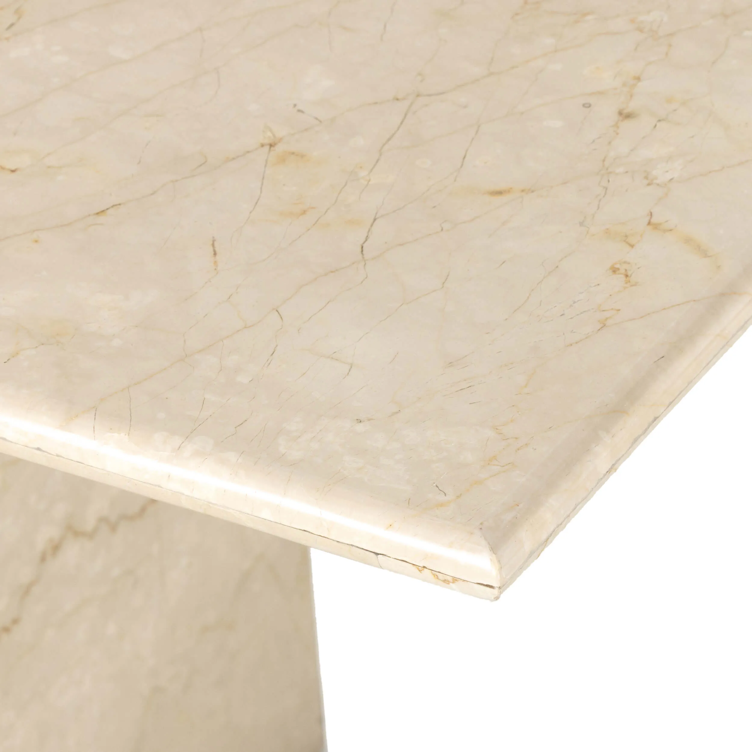 Arum Dining Table, Cream Marble