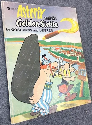 Asterix & the Golden Sickle - 1970s Hodder/Dargaud UK Edition Paperback Book Uderzo