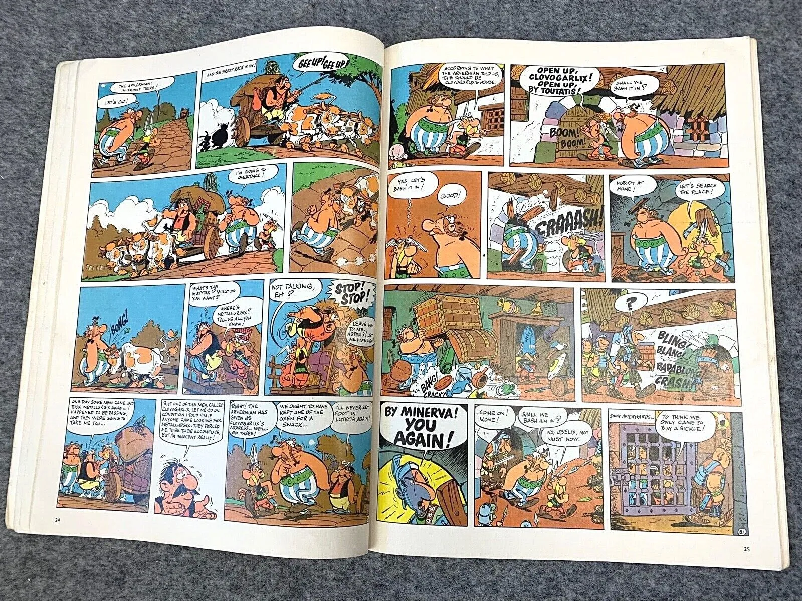 Asterix & the Golden Sickle - 1970s Hodder/Dargaud UK Edition Paperback Book Uderzo