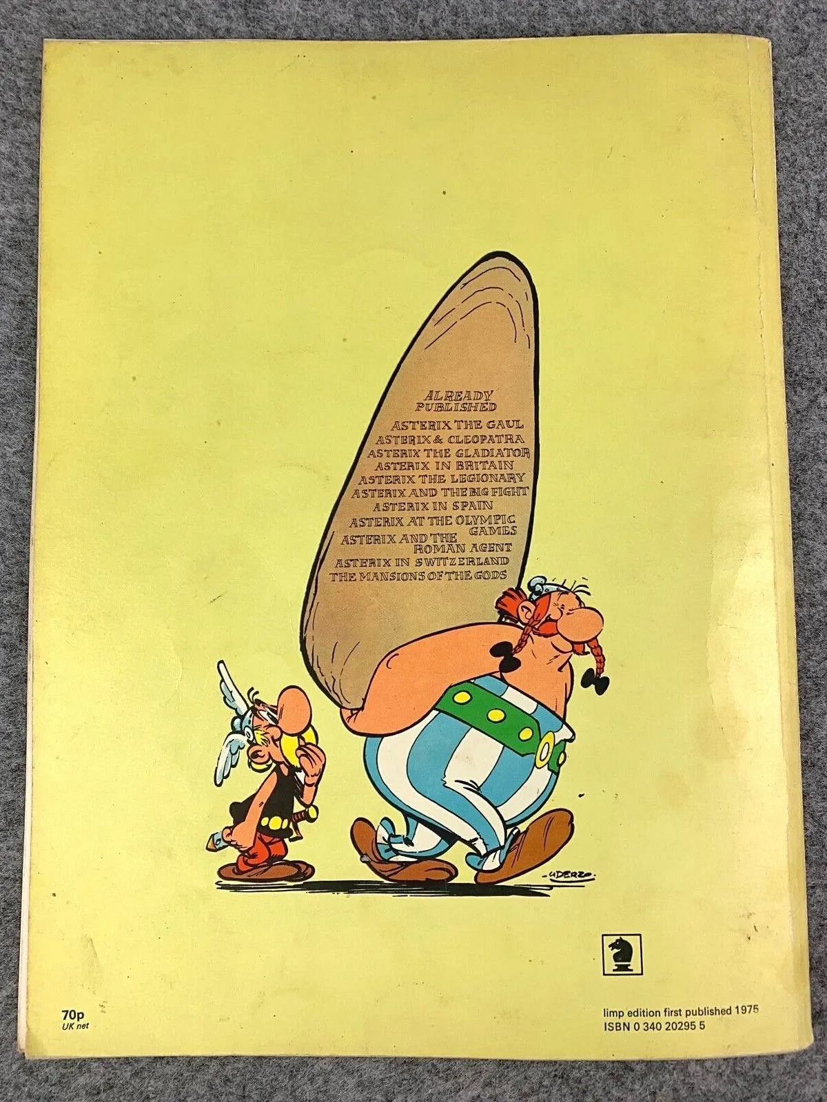 Asterix & the Goths - 1970s Hodder/Dargaud UK Edition Paperback Book Uderzo