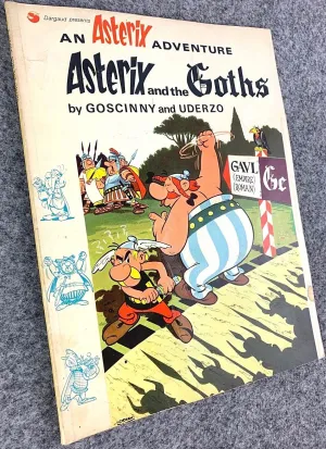 Asterix & the Goths - 1970s Hodder/Dargaud UK Edition Paperback Book Uderzo