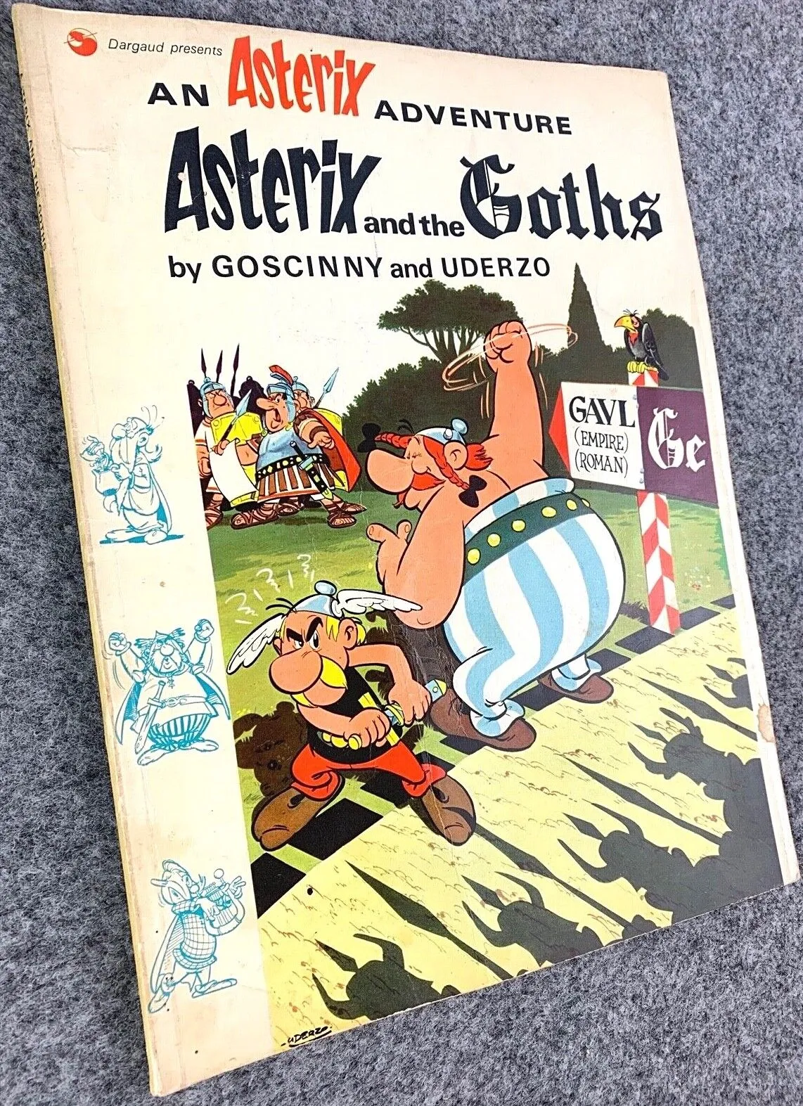 Asterix & the Goths - 1970s Hodder/Dargaud UK Edition Paperback Book Uderzo