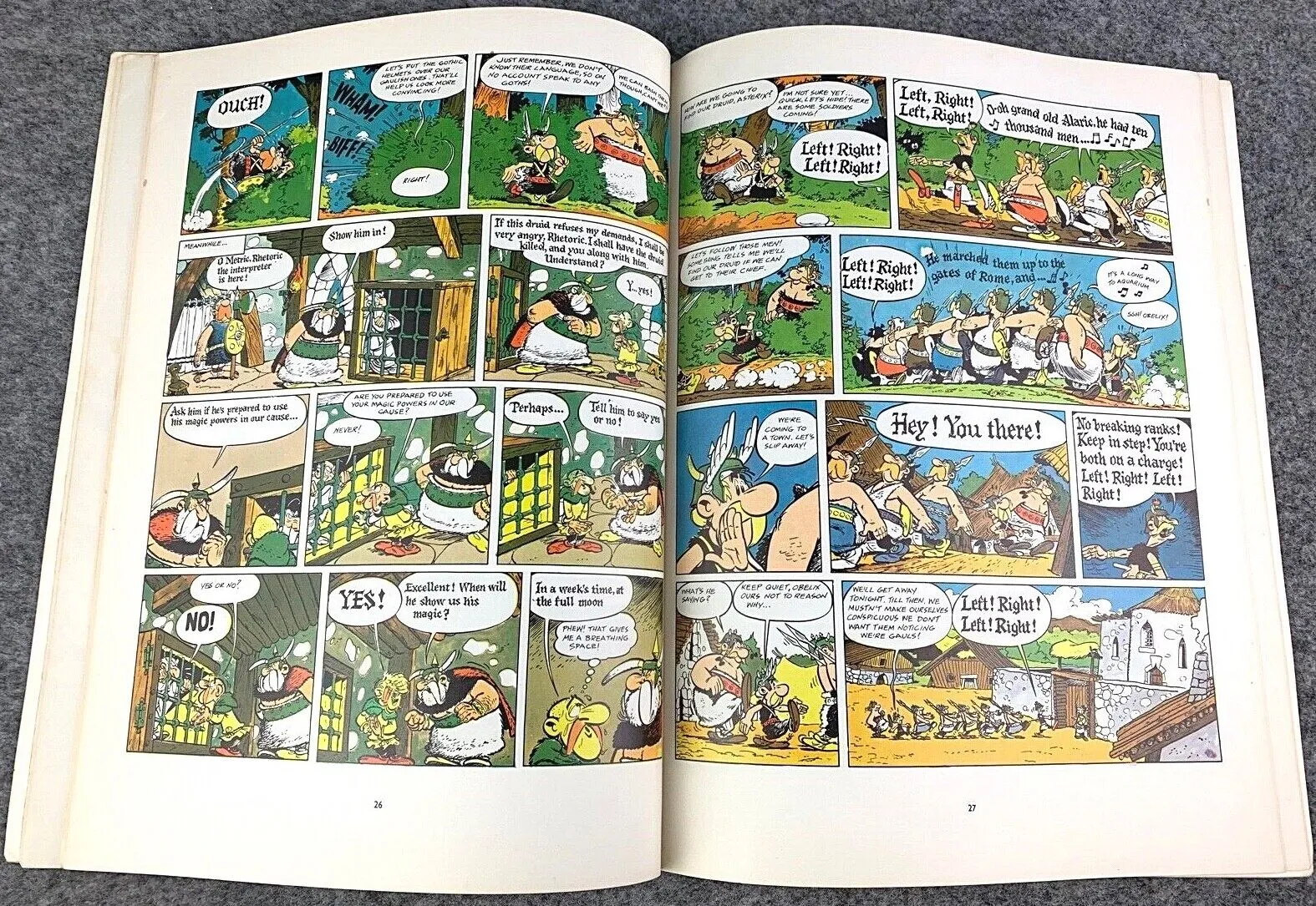 Asterix & the Goths - 1970s Hodder/Dargaud UK Edition Paperback Book Uderzo