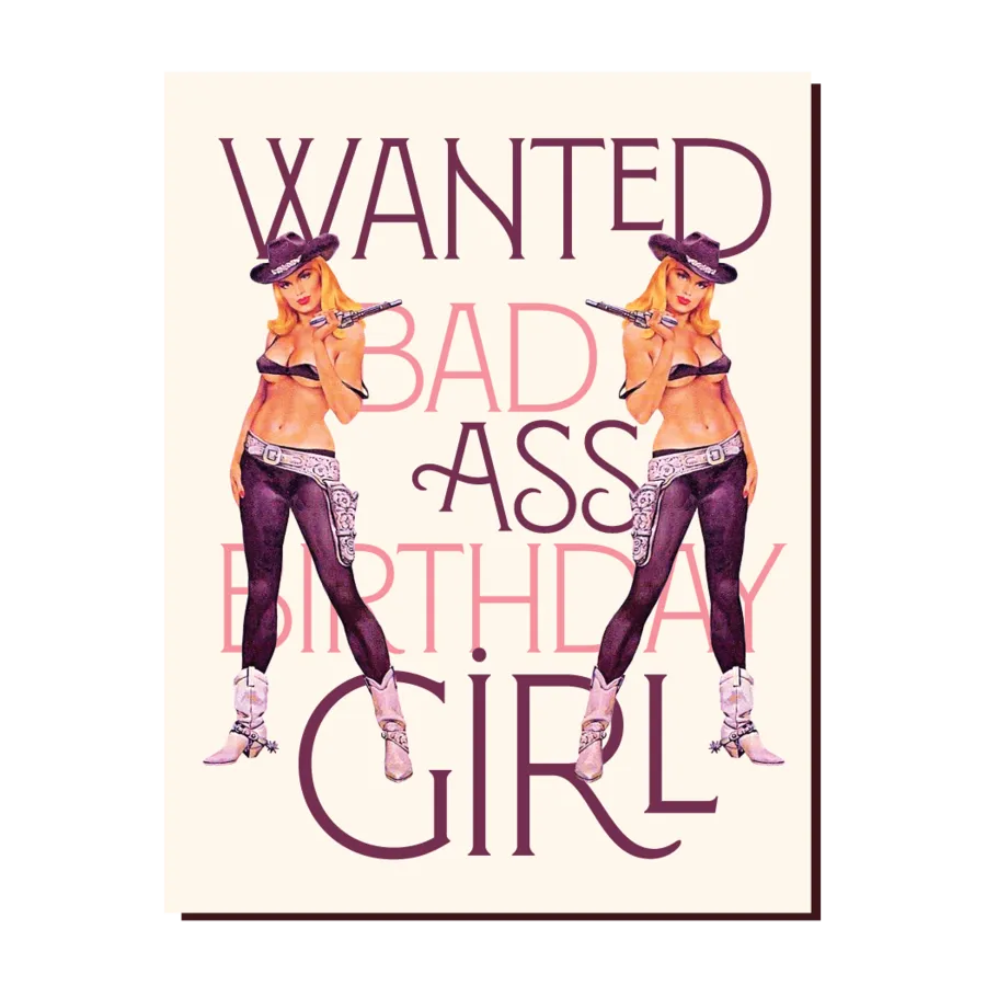  Badass Birthday Girl  Card