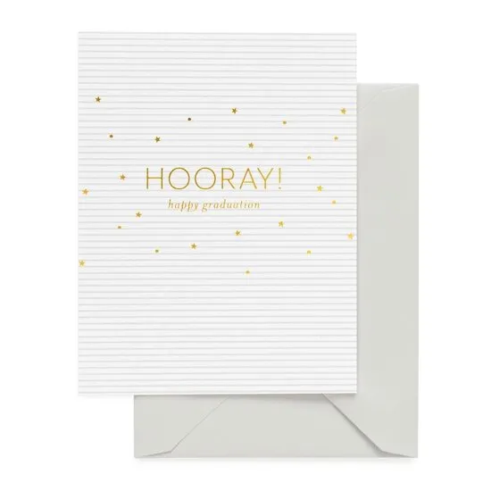 Hooray!  Happy Graduation Greeting Card
