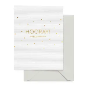 Hooray!  Happy Graduation Greeting Card