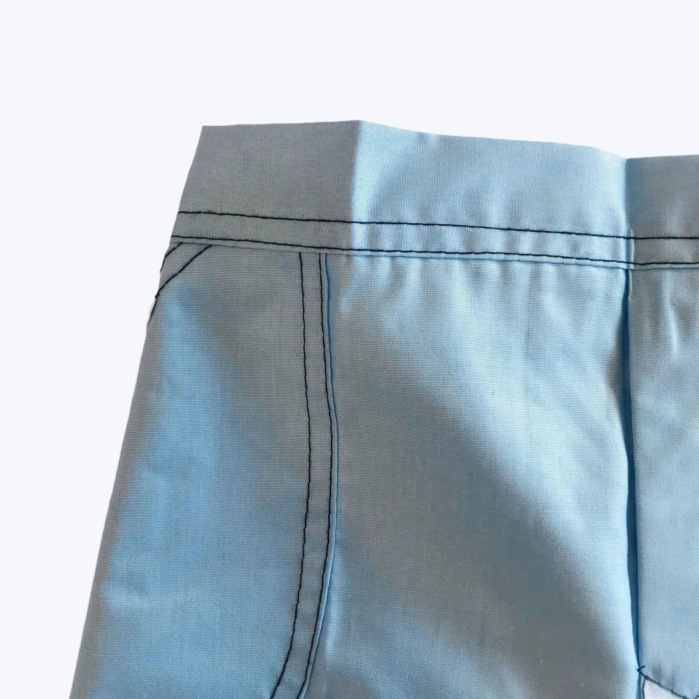 Vintage 1970s Blue Lightweight Shorts 12-18 Months
