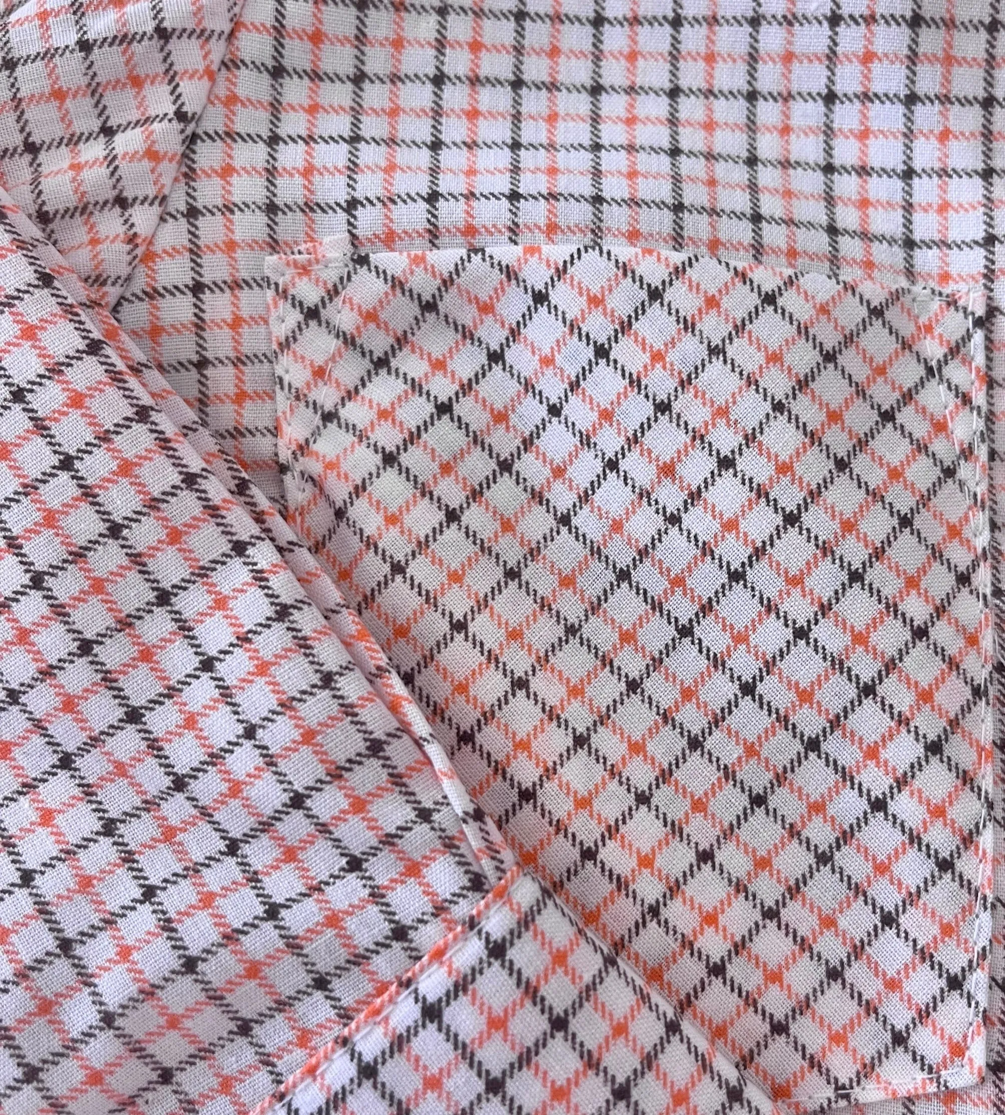 Vintage 1970's Check Shirt   Tie / 9-12M